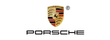 Hier ist das Porsche Logo zu sehen, freigestellt im Background.