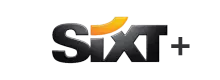 Hier sieht man das Sixt Plus Logo. Also Sixt+, das steht für neben Mietwagen auch für die weiteren Dienstleistungen von Sixt wie Autoabos, Carsharing, Apps etc.