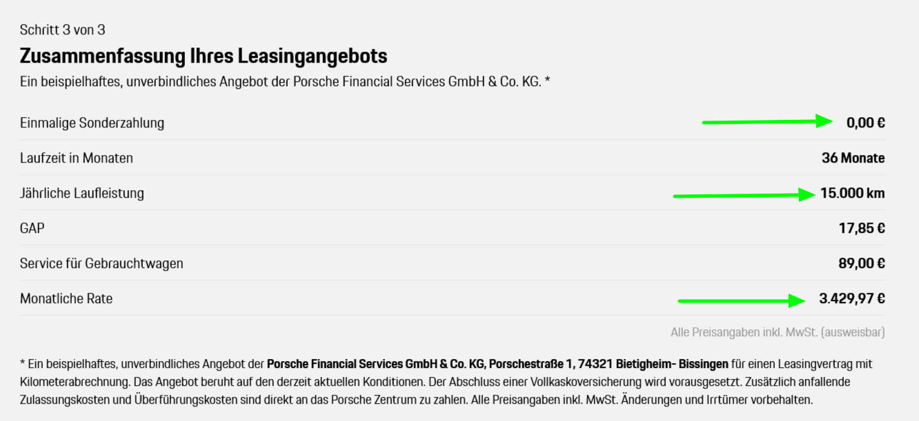 Porsche Leasing oder Autoabo