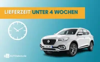 Lieferzeit unter 4 Wochen - Auto Abo