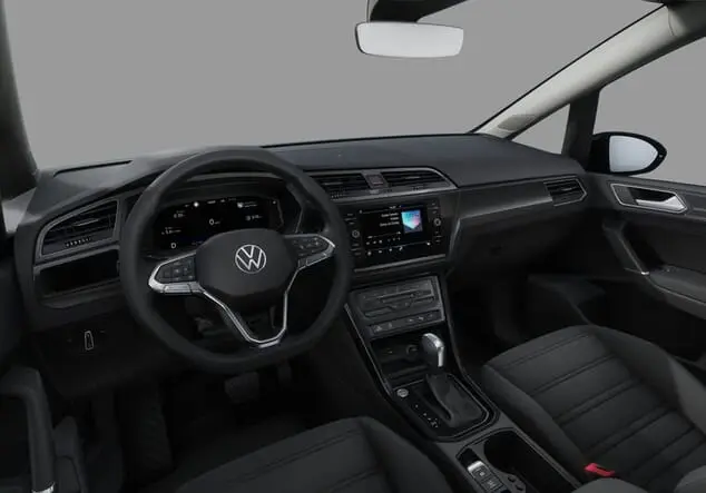 Angebotsdetails Volkswagen Touran Volkswagen Touran Highline R-Line 1.5 TSI 110 kW (150 PS) 7-Gang-DSG Delfingrau Metallic