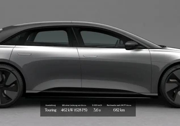 Angebotsdetails Lucid Air Cosmos Silver Metallic