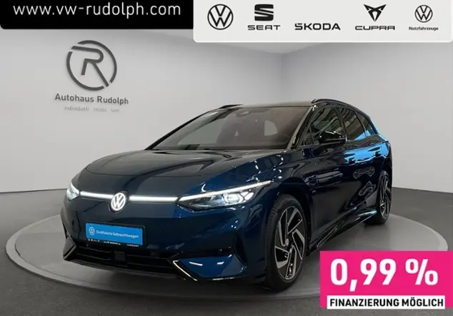 Angebotsdetails Volkswagen ID.7 Tourer Pro 82 kWh KLIMA NAVI ALU Blau (Aquamarinblau Metallic/Schwarz)
