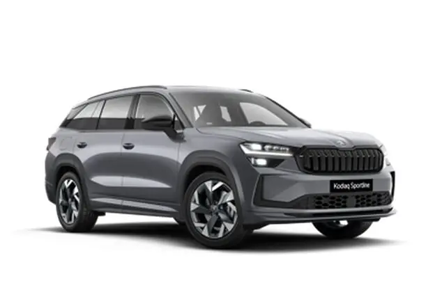 Angebotsdetails Skoda Kodiaq Skoda Sportline 2.0 TSI 150 kW (204 PS) 7-Gang-DSG Allrad Graphite Grau Metallic