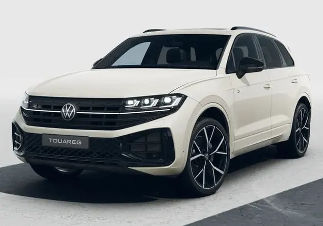 Angebotsdetails Volkswagen Touareg Volkswagen Touareg R-Line 3.0 TDI 210 kW (286 PS) 8-Gang-Automatikgetriebe 4MOTION Sechura Beige Metallic