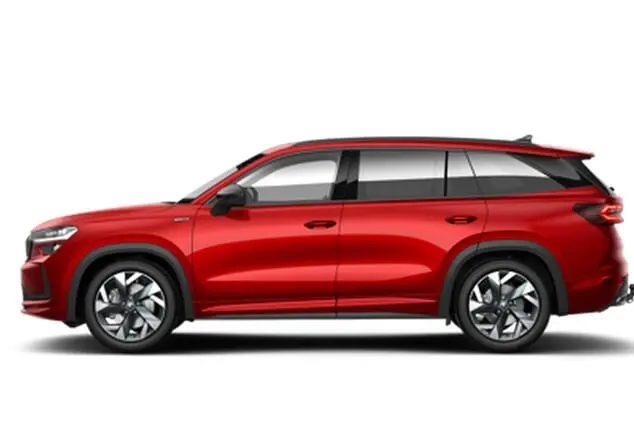 Angebotsdetails Skoda Kodiaq Skoda Sportline 2.0 TSI 150 kW (204 PS) 7-Gang-DSG Allrad Velvet Rot Premium Metallic
