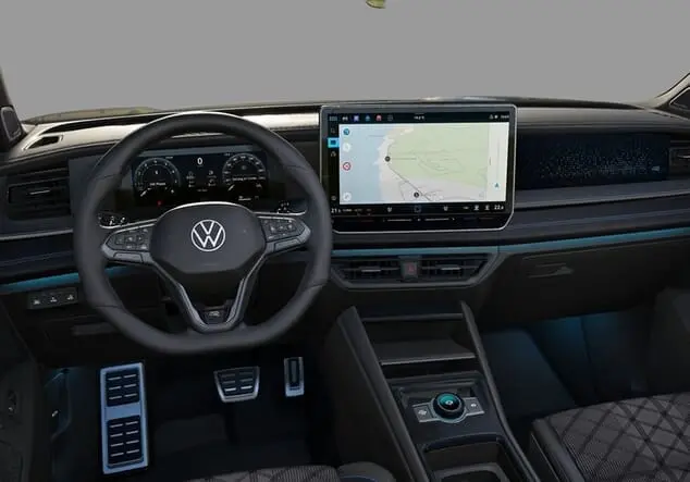 Angebotsdetails Volkswagen Tayron Volkswagen Tayron R-Line 2.0 TSI 195 kW (265 PS) 7-Gang-DSG 4MOTION Delfingrau Metallic
