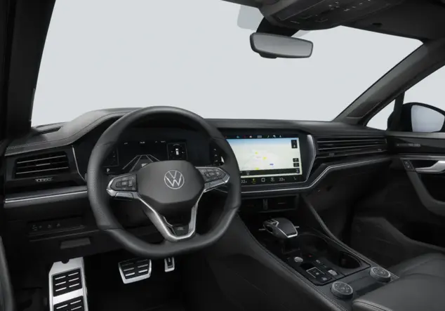 Angebotsdetails Volkswagen Touareg Volkswagen Touareg R-Line 3.0 TDI 210 kW (286 PS) 8-Gang-Automatikgetriebe 4MOTION Siliziumgrau Metallic