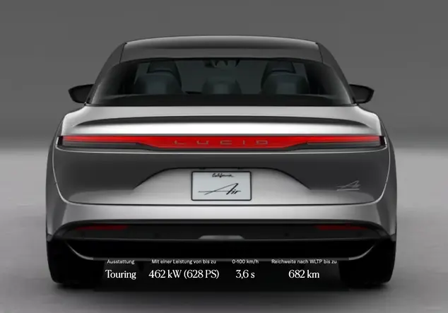 Angebotsdetails Lucid Air Cosmos Silver Metallic