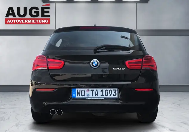 Angebotsdetails BMW 1er 120d, Schaltgetriebe, Sport Lederlenkrad, Diesel, PDC, Sitzheizung schwarz uni