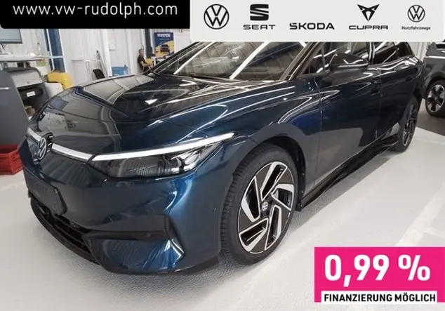 Angebotsdetails Volkswagen ID.7 Tourer Pro 82 kWh KLIMA NAVI ALU Blau (Aquamarinblau Metallic/Schwarz)