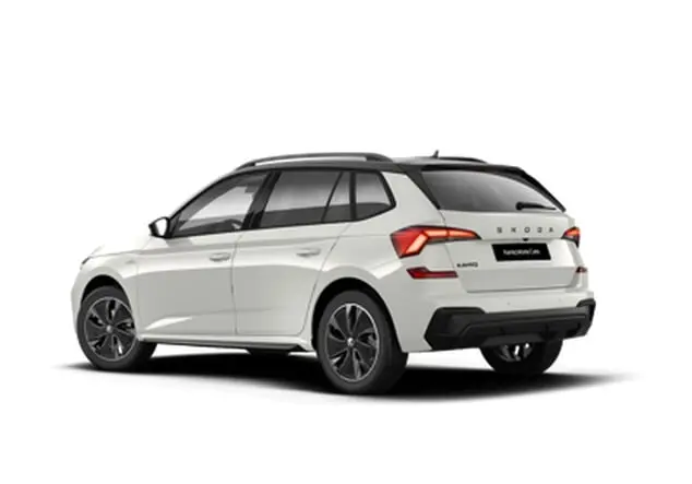 Angebotsdetails Skoda Kamiq Skoda Kamiq Monte Carlo 1.0 TSI 85 kW (116 PS) 7-Gang-DSG Candy Weiß / Dach Schwarz