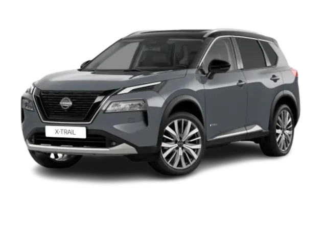 Angebotsdetails Nissan X-TRAIL 1.5 VC-T e-Power e-4ORCE TEKNA+ Karosseriefarbe: Ceramic Grey (KBY), Kontrastfarbe: Black (KH3)