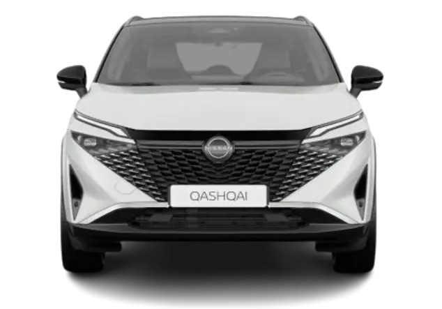Angebotsdetails Nissan Qashqai 1.3 DIG-T MHEV 158PS Tekna+ Karosseriefarbe: Pearl White (QAB), Kontrastfarbe: Black (KH3)
