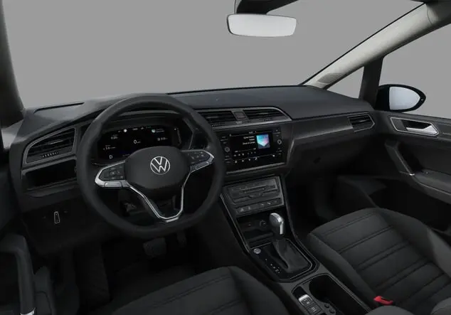 Angebotsdetails Volkswagen Touran Highline R-Line Volkswagen 1.5 TSI 110 kW (150 PS) 7-Gang- 7-Gang Delfingrau Metallic/Grau