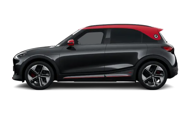 Angebotsdetails smart #1 BRABUS 4WD Meta Black Metallic/Dach Radiant Red