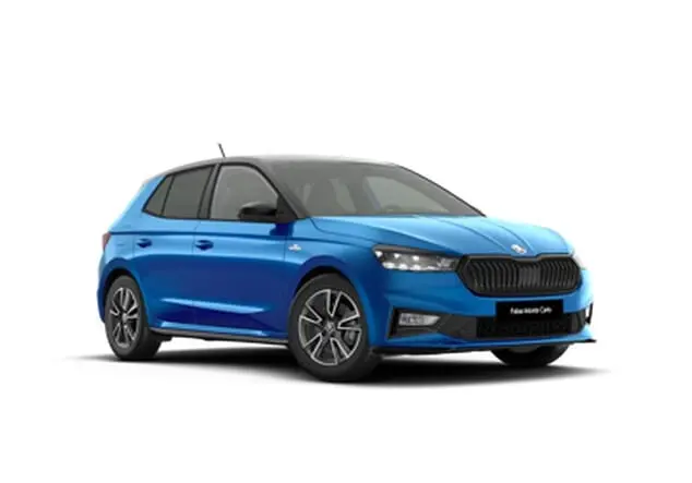 Angebotsdetails Skoda Fabia Skoda Fabia Monte Carlo 1.5 TSI 110 kW (150 PS) 7-Gang-DSG Race-Blau Metallic (Dach in Schwarz)