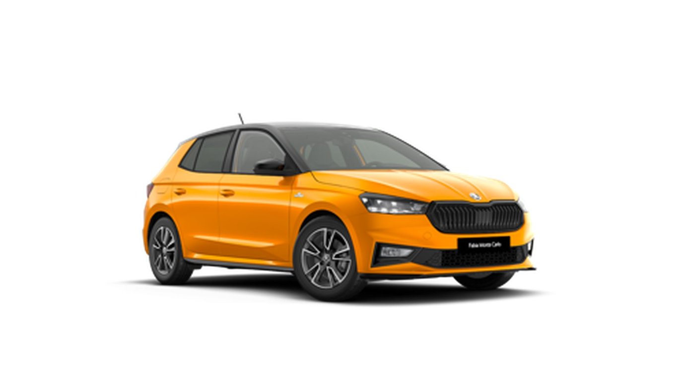 Angebotsdetails Skoda Fabia Monte Carlo Plus Skoda 1.5 TSI 110 kW (150 PS) 7-Gang-DSG Phoenix-Orange Metalli.../Orange