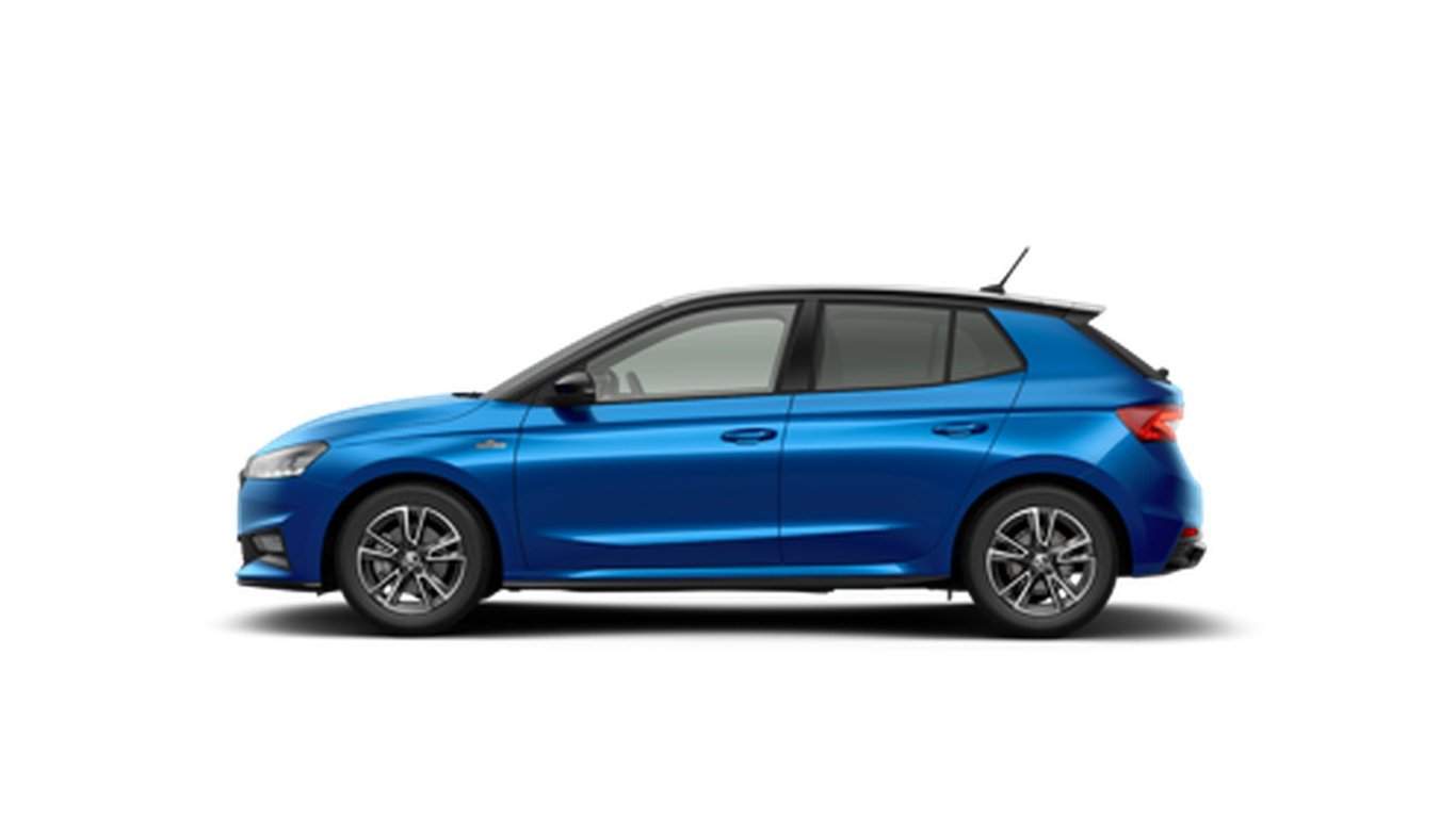 Angebotsdetails Skoda Fabia Monte Carlo Plus Skoda 1.5 TSI 110 kW (150 PS) 7-Gang-DSG Race-Blau Metallic (Dach.../Blau
