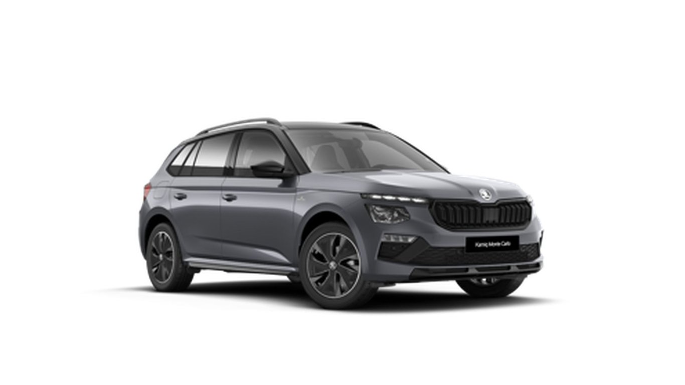 Angebotsdetails Skoda Kamiq Monte Carlo Skoda 1.0 TSI 85 kW (116 PS) 7-Gang-DSG Graphite Grau / Dach Sch.../Grau