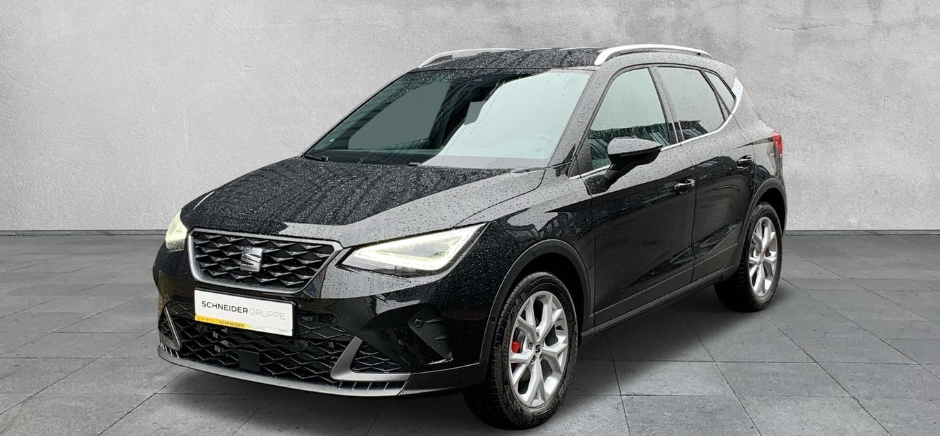 Angebotsdetails Seat Arona FR 1.0 TSI Winterpaket, Voll SONDER ANGEBOT Schwarz
