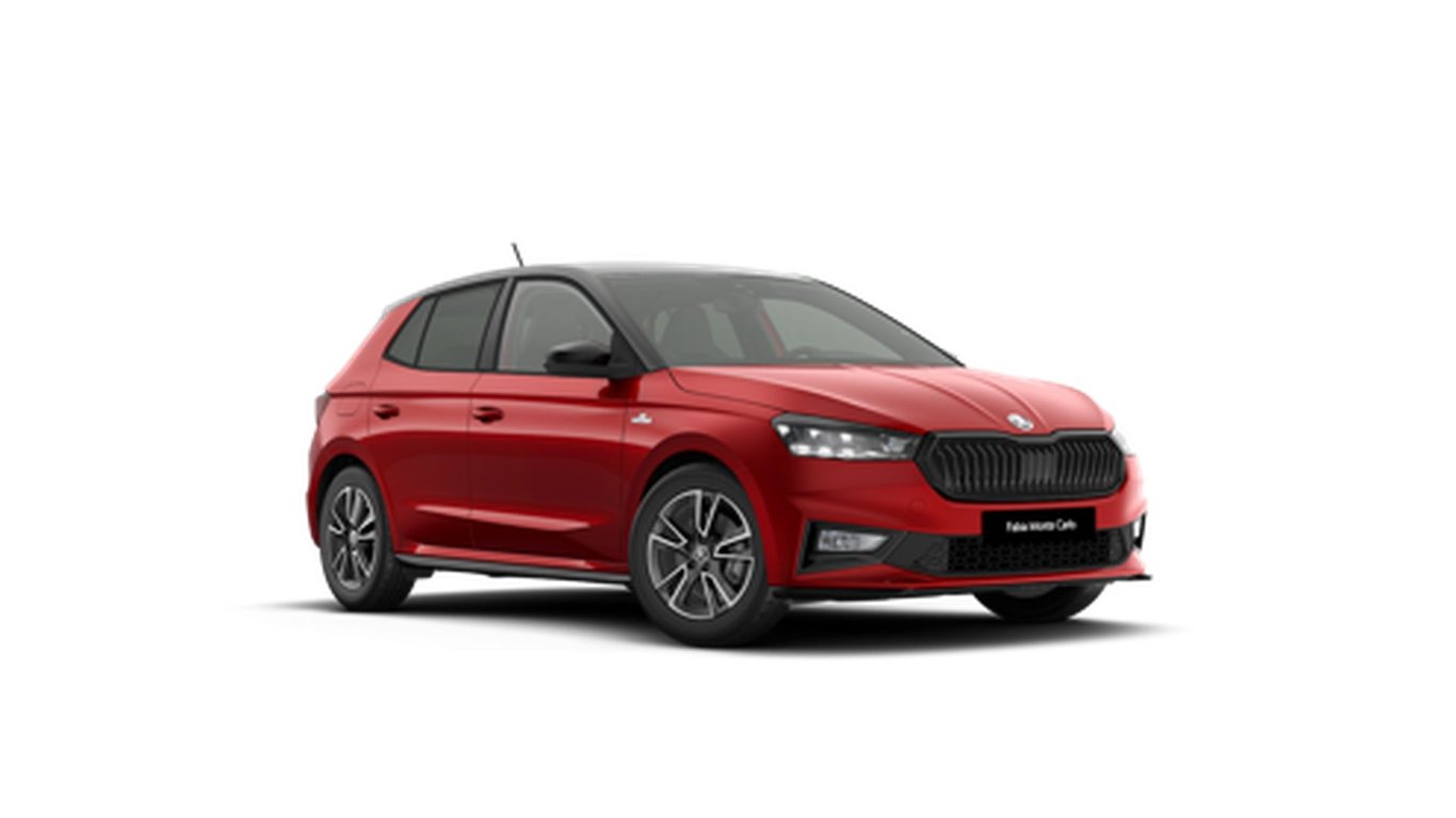 Angebotsdetails Skoda Fabia Monte Carlo Plus Skoda 1.5 TSI 110 kW (150 PS) 7-Gang-DSG Velvet-Rot Metallic (Dach.../Rot