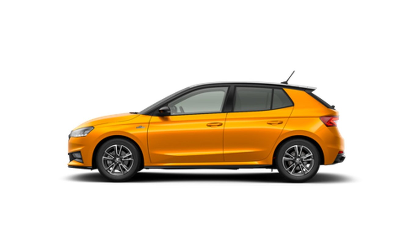 Angebotsdetails Skoda Fabia Monte Carlo Plus Skoda 1.5 TSI 110 kW (150 PS) 7-Gang-DSG Phoenix-Orange Metalli.../Orange